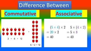 Difference Between Commutative and Associative [upl. by Zacharie]