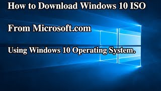 How to Download Windows 10 ISO File From a Windows 10 Device [upl. by Norab374]