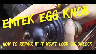 How to Repair Emtek Egg Knob won’t lock or unlock [upl. by Anayhd]