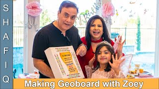 Making Zoeys Birthday Gift Geoboard RKK Family VLOG in Urdu Hindi  SKD [upl. by Hasty]