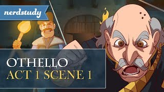 Othello Summary Act 1 Scene 1  Nerdstudy [upl. by Alakcim]