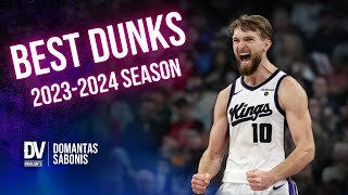 Domantas Sabonis best dunks of the 20232024 season [upl. by Abbe518]