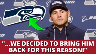 URGENT UNEXPECTED SEAHAWKS JUST SIGNED HIM AGAIN CHECK IT OUT SEATTLE SEAHAWKS NEWS [upl. by Chow]