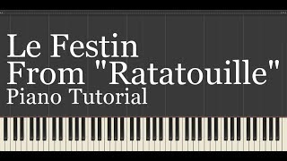 Le Festin From quotRatatouillequot Piano Tutorial from my NEW “Disney Piano Collection” Covered by kno [upl. by Loux698]