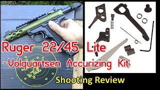 Ruger 2245 Lite Orignal Parts vs Volquartsen Accurizing Kit [upl. by Ayaladnot]