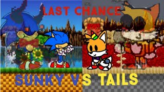 fnf Sonicexe rerun last chance sunky VS tails [upl. by Eenal]