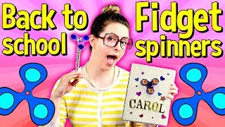 Back to School Fidget Spinner DIY Notebook amp DIY Pencil Topper  Arts amp Crafts with Crafty Carol [upl. by Diandre]