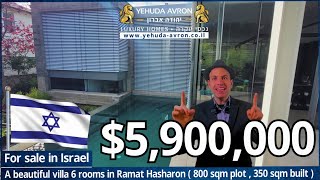 For sale In Israel Ramat Hasharon a new beautiful villa [upl. by Ariam]