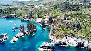 Scopello coast Sicily in 4K [upl. by Donetta]