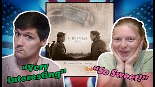 American Couple Reacts to 1914 Sainsburys Christmas Advert [upl. by Ardien]