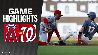 Angels vs Nationals Game Highlights 8924  MLB Highlights [upl. by Atiana]