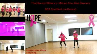 BCA Shuffle Line Dance Demo and Instructional Video [upl. by Ultann]