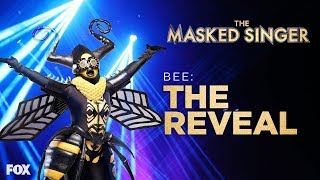 The Bee Is Revealed  Season 1 Ep 10  THE MASKED SINGER [upl. by Nessie781]