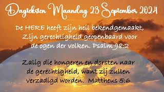 Dagteksten amp Gebed Maandag 23 September 2024 [upl. by Noived160]