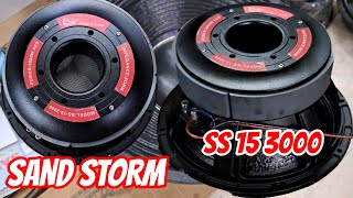 SAND STORM SS 15 3000 55quot VCOIL 3000W 15 INCHES LIVE SPEAKER [upl. by Pasol873]