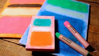 Mark Rothko Inspired Art Project  Fun amp Easy Oil Pastel Howto [upl. by Sibelle]