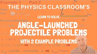 Solving AngleLaunched Projectile Problems [upl. by Onder]