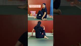 ARDHAMATSYENDRASANA  Howtodo Easy Tutorial yoga yogapose ytshorts yogamusic [upl. by Egiap]