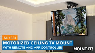 Motorized Ceiling TV Mount  MI4224 Features [upl. by Lanna973]