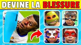 Devine qui PLEURE 👃💔🩹 Blessures de Footballeurs 😭 Kylian Mbappé Ronaldo Messi  Quiz Euro 2024 [upl. by Christopher]