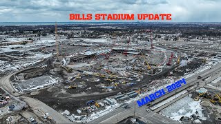 Buffalo Bills New Stadium Update March 21 2024  Drone Video [upl. by Nylareg688]