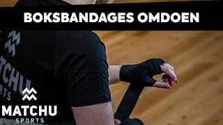 Boksbandages omdoen instructievideo  Snelle instructie » Matchu Sports [upl. by Peednama]