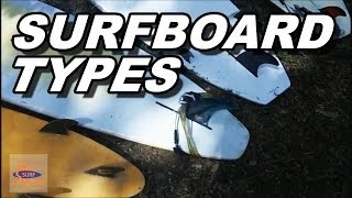 Different Surfboard types A Beginner Tutorial [upl. by Yenittirb]