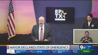 El Paso Mayor Oscar Leeser issues disaster declaration with Title 42 set to expire [upl. by Natanoj]