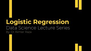 Logistic Regression [upl. by Thaine]