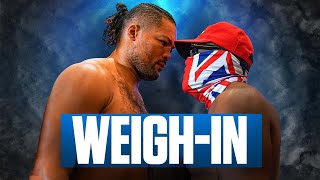 Joe Joyce amp Derek Chisora Go At It During WeighIn FaceOff [upl. by Hemminger]