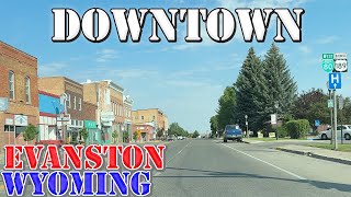 Evanston  Wyoming  4K Downtown Drive [upl. by Ecnesse]