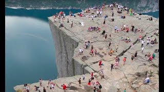 Hike to Preikestolen Pulpit Rock in Norway [upl. by Annoirb30]