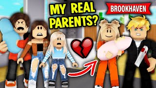 I FOUND OUT THAT MY PARENTS WERE NOT MY REAL PARENTS  Brookhaven RP Mini Movie Roblox [upl. by Rainie]