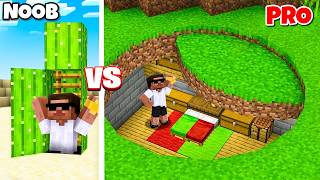 MINECRAFT NOOB vs PRO  ILLEGAL BASE BUILD CHALLENGE [upl. by Wardle]