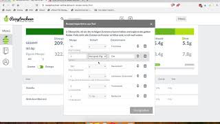 Zutaten für Rezepte Importieren amp Nährwerte Berechnen [upl. by Ahsenac]