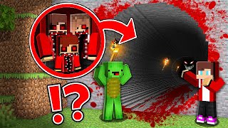 JJ and Mikey found THE SCARY TUNNEL OF JJS FAMILY in Minecraft Challenge  Maizen [upl. by Lindberg]