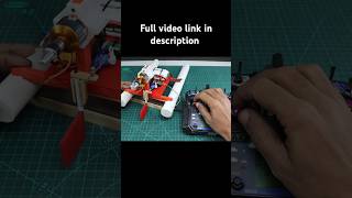 How to Make RC Boat using Flysky i6 rcboat boat diy satisfying shorts [upl. by Arratahs826]