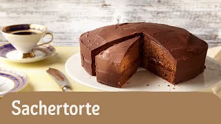 Sachertorte backen  REWE Deine Küche [upl. by Yldarb908]