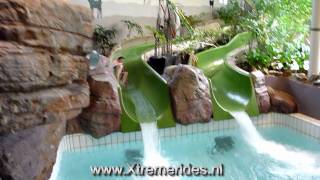 Kleine Glijbanen 24m OnOffslide Centerparcs Port Zélande Ouddorp Holland [upl. by Nohsyar]