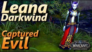 Leana Darkwind WoW Pet Battle World Quest Captured Evil BFA beta [upl. by Kciredes]