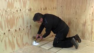 How to install a shower tray onto joists super low level shower [upl. by Lectra942]