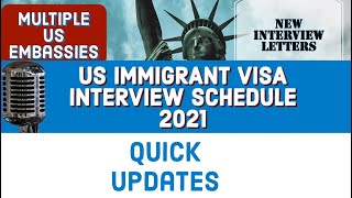 Who is getting US Immigrant Visa Interview by US Embassy  NVC Interview Schedule 2021 IMMIGRATION [upl. by Ahseet]