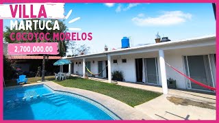 🏡 Villa MARTUCA ✅ COCOYOC MORELOS ‼️ 6 HABITACIONES [upl. by Adnaugal172]