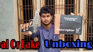 9MM Beretta Lighter Gun  Unboxing in Hindi 2022 [upl. by Natika570]