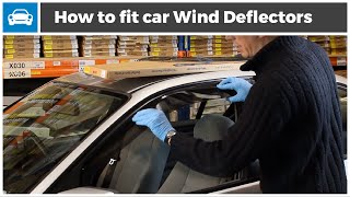 How to fit Wind Deflectors to Your Car [upl. by Abrams]