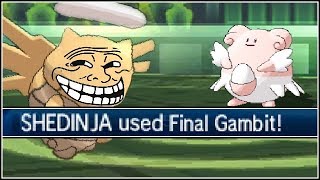 ★EPIC SHEDINJA SWEEP★ IMPOSSIBLE FINAL GAMBIT ONLY [upl. by Llenrup]