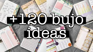 Bullet journal ideas MARATHON 💜 120 ideas for your bujo [upl. by Daniala952]