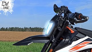 Legales LED Licht fürs Motorrad zum Nachrüsten  Philips Ultinon Pro6000 H4LED an KTM 690 SMC R [upl. by Dinerman211]