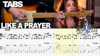 Madonna  Like a Prayer  Guitar cover WITH TABS [upl. by Eseer]