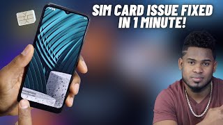 How to Fix No SIM Card Invalid SIM Or SIM Card Failure Error on Not Registered on Network Android [upl. by Lockwood429]